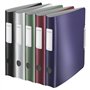 Leitz 11090004 Classeur à levier Effet Brossé -Blanc - 6,5 cm