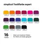simplicol : Kit Complet Teinture Expert + fixateur : Votre Teinture Express (Paquet 300g + Flacon 90ml) - Bleu Gentiane