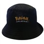 Nintendo Original Pokémon | Casquette | Chapeau | Mec | Enfants | 56 cm | 100% Coton | Pikachu-Broderie | Noir