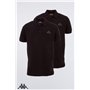 Kappa - Lot de 2 polos Venist pour homme - Avec logo imprimé - Polo basique à manches courtes pour le sport, les loisirs et le b