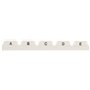 Herlitz 1500669 Intercalaires index alphabétique A6 en plastique pour boîte à fiches (Blanc) (Import Allemagne)