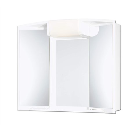 JOKEY armoire à glace Angy - Largeur 59 cm – blanc – avec éclairage - blanc – miroir de salle de bain