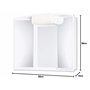 JOKEY armoire à glace Angy - Largeur 59 cm – blanc – avec éclairage - blanc – miroir de salle de bain