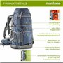 Mantona Elements Pro Appareil Photo et Sac à Dos pour Drones Bleu foncé/Vert/Orange.