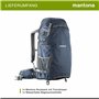 Mantona Elements Pro Appareil Photo et Sac à Dos pour Drones Bleu foncé/Vert/Orange.