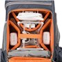 Mantona Elements Pro Appareil Photo et Sac à Dos pour Drones Bleu foncé/Vert/Orange.