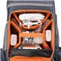 Mantona Elements Pro Appareil Photo et Sac à Dos pour Drones Bleu foncé/Vert/Orange.