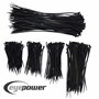 eyepower 500 Serre-Câbles | en 5 longueurs différentes 100mm 120mm 150mm 200mm 300mm | 100 Attache-Câbles pour chacune des longu