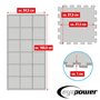eyepower 18 Tapis de Protection du Sol - 30x30 Dalles en Mousse EVA - Tapis Résistant Salle de Sport