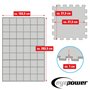 eyepower Lot de 54 Tapis de Protection de Sol Fitness - 30 x 30 cm - en EVA - pour Le Sport