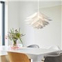 kwmobile Lampe design lotus - Abat-jour XL à monter - Luminaire IQ plafond - Ensemble avec montage plafonnier câble 90cm douille