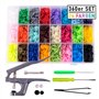 pajoma T5 Lot de 360 boutons-pression En 24 couleurs + Pince (T3