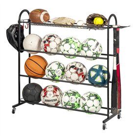 eluno Support de rangement pour ballon de sport avec étagères solides