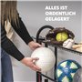 eluno Support de rangement pour ballon de sport avec étagères solides, support de batte de baseball et crochets, pour ranger les