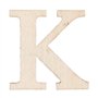 Ideen mit Herz Lot de 124 lettres en bois et chiffres en bois | Lettres majuscules et minuscules de A à Z | Chiffres de 0 à 9 | 