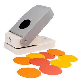 Ideen mit Herz Power-Jumbo Perforatrice circulaire à motif pour papier jusqu'à 500 g/m² Découpe circulaire Ø 6