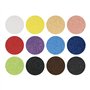 Ideen mit Herz Sable coloré fin - 12 bouteilles de 30 g chacune - 12 couleurs - Sable décoratif - Multicolore