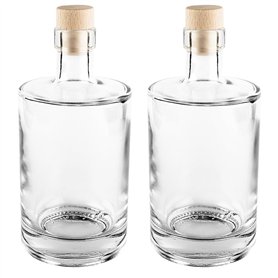 Ideen Mit Herz Bouteilles en verre avec bouchon de liège