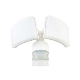 HUBER Projecteur LED avec détecteur de mouvement 360° 2 x 20 W 4400 lm – 3 capteurs