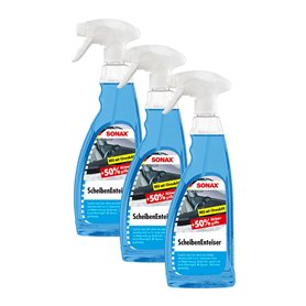 SONAX Dégivreur pour vitres - Lot de 3 vaporisateurs de dégivrage - 750 ml