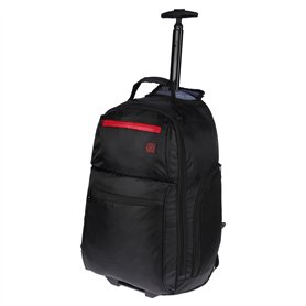 Christian Wippermann Valise à roulettes d'affaires pour femme - Grand sac à dos de voyage avec roulettes