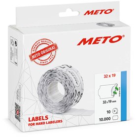 Étiquettes Meto pour étiqueteuse manuelle (32x19 mm
