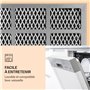 Klartstein Hotte Ilot Central Cuisine avec Plaque Cuisson 2 en 1, Filtre à Graisse de Remplacement pour Hotte 4 Zones, Débit d'A