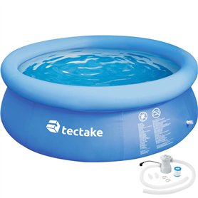 tectake® Piscine Gonflable Ronde Piscine Hors Sol Ø300 x 76 cm