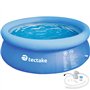 tectake® Piscine Gonflable Ronde Piscine Hors Sol Ø300 x 76 cm