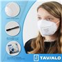 TAVIALO FFP2 Lot de 20 masques respiratoires dans un carton EN149:2001+A1:2009, règlement (UE) 2016/425, emballage individuel hy