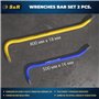 S&R 2 Pieds-de-Biche Professionnels 50 cm et 80 cm – Arrache-Clous Pied de Vache Pince à décoffrer Bois Clous Palettes et Matéri