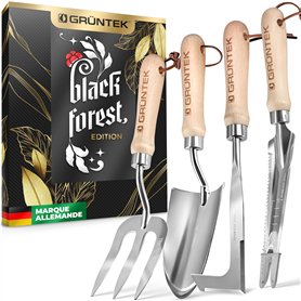 GRÜNTEK Kit Outils de Jardin Haut de Gamme. Ensemble avec Pelle de Jardin
