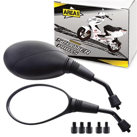 Area1 Rétroviseurs Scooter Universel Retroviseur Latéral Homologué E