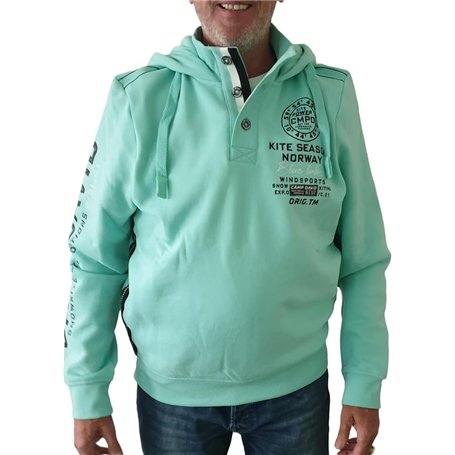 Camp David Sweat à capuche pour homme avec logo imprimé
