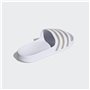 adidas Mixte Adilette Aqua Slides, Cloud White / Platinum / Cloud White, 40.5 EU