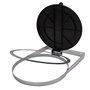QUICK STAR Support Mural pour Sac Poubelle avec Couvercle | Porte-Sac Mural en Métal 120 litres | Support Robuste en Acier | Sup