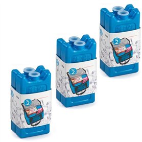 meberg PF12986BO_x3 Lot de 6 mini blocs réfrigérants compacts de 10 cm chacun Idéal pour boîte à lunch