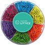 CALCUSO Lot de 480 trombones colorés – pinces métalliques pour fournitures de bureau et scolaires