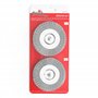 Lot de 2 brosses à joints en métal de rechange - Pour brosse à joints Grizzly Tools EFB 400 401 402 403 404 - Convient pour AFB