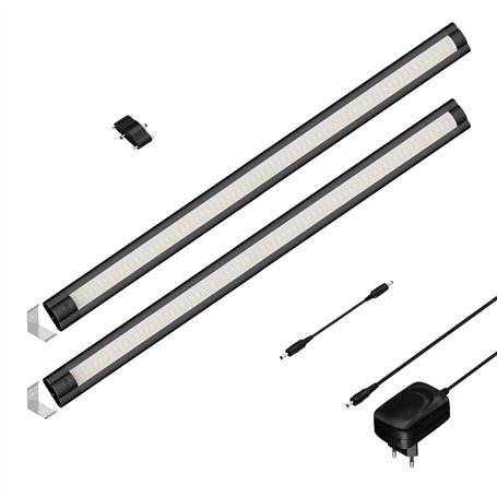 ledscom.de Luminaire d'agencement LED SIRIS noir mat