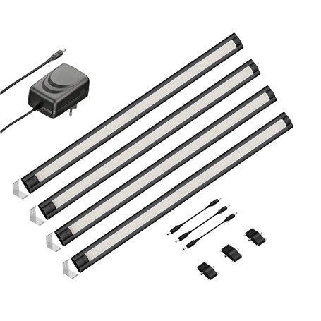 ledscom.de Luminaire d'agencement LED SIRIS noir mat