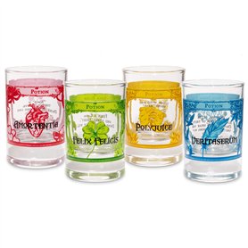 getDigital Lot de 4 verres à shot Magic Potion pour spiritueux et liqueurs - 4 cl chacun - Passe au lave-vaisselle