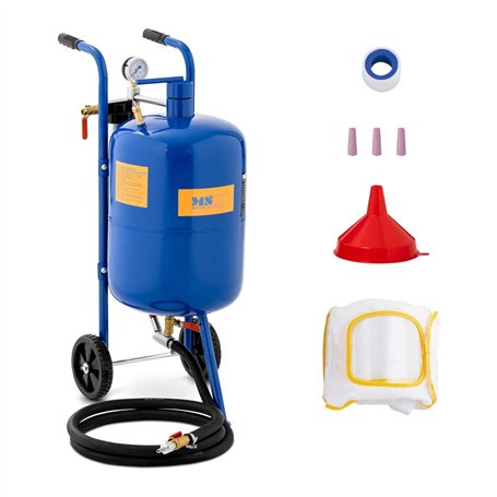 MSW Sableuse Mobile Pneumatique Aérogommeuse Mini Petite Machine À Sabler Machine Appareil De Sablage Portative MSW-MS40A (40 l