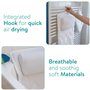 Navaris Matelas de Bain avec Coussin - Matelas Baignoire 125x42cm avec Repose-Tête - 13 Ventouses - Air Mesh - Accessoire Confor