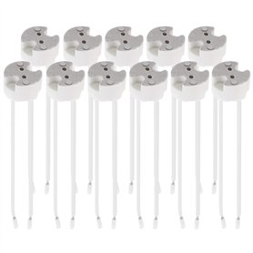 kwmobile Lot 11x douille GU5.3-11x Douille GU5.3 ou MR16 - Support avec câble 12V - Pour lampe luminaire ampoule telles que LED