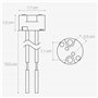 kwmobile Lot 11x douille GU5.3-11x Douille GU5.3 ou MR16 - Support avec câble 12V - Pour lampe luminaire ampoule telles que LED 