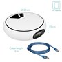 Navaris Distributeur Automatique pour Chat Chien - Mangeoire Programmable 1,6 L - 4 Repas pour Croquette Pâtée - Minuteur - Pile