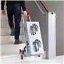 Navaris Diable - Chariot pliable en aluminium charge max. 75 kg avec 3 roues et corde élastique 1 m - Chariot de manutention tra