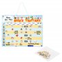 Navaris Tableau Magnétique Organiseur - Semainier 40x32cm pour Planning Repas Activités avec Marqueur Suspension Mural et 98x Ai