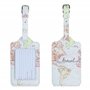 kwmobile 2X Étiquette Bagage pour Valise - Lot 2X Tag Porte-étiquette pour Valise et Sac de Voyage avec Carte nom adresse numéro